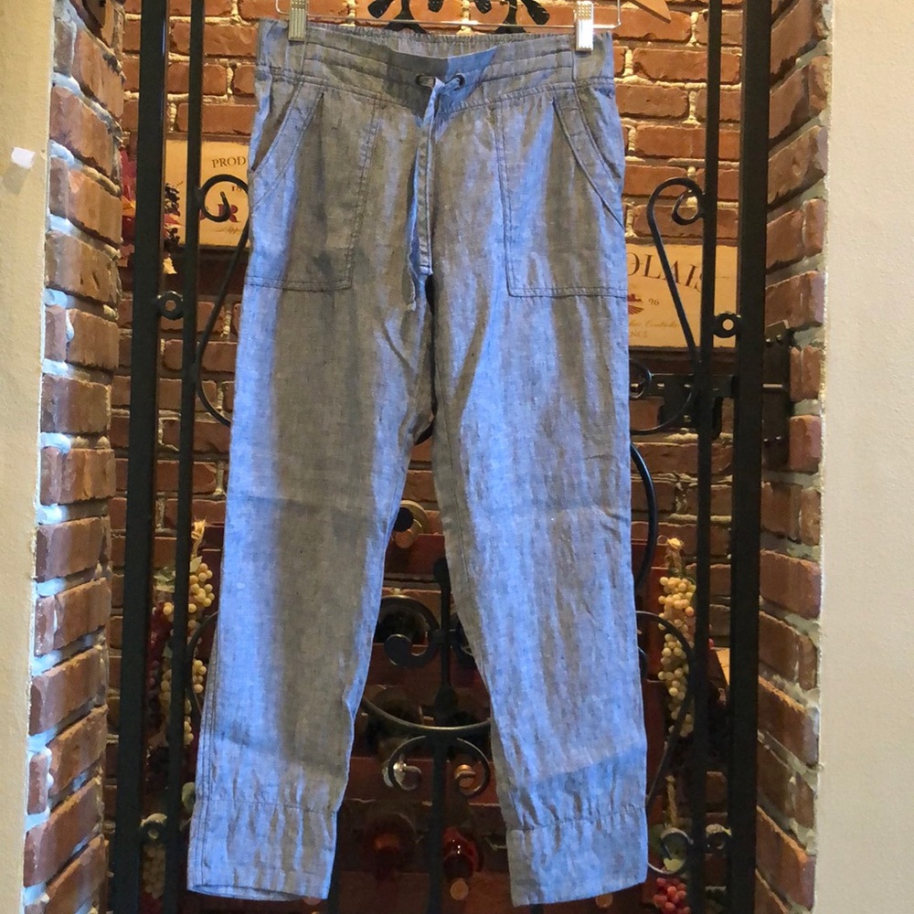 ATHLETA LINEN JOGGERS GREY SIZE 0